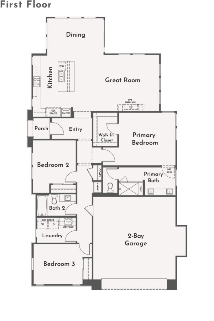 Haddington 55+ Plan 2B first floor