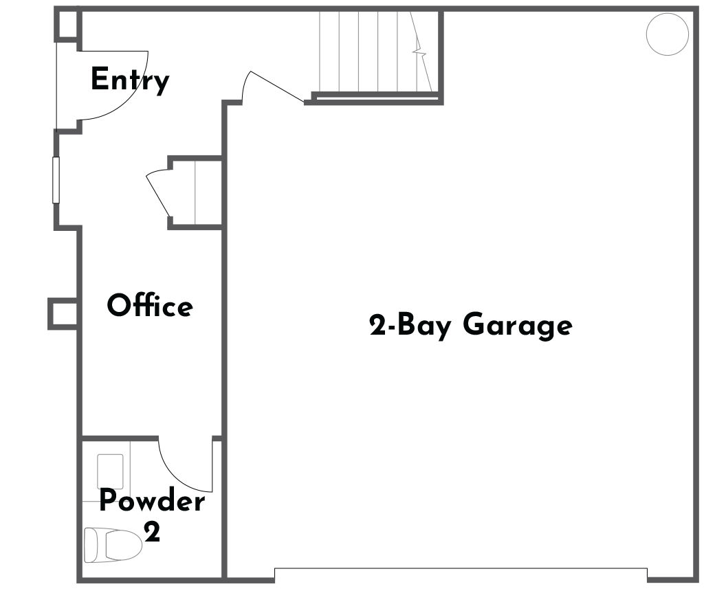 Ciena Plan 2 accessible first floor floorplan at Côta Vera in Chula Vista, CA