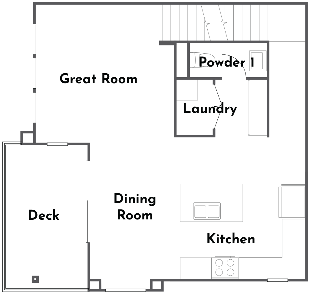 Ciena Plan 2X second floor floorplan at Côta Vera townhomes in Chula Vista