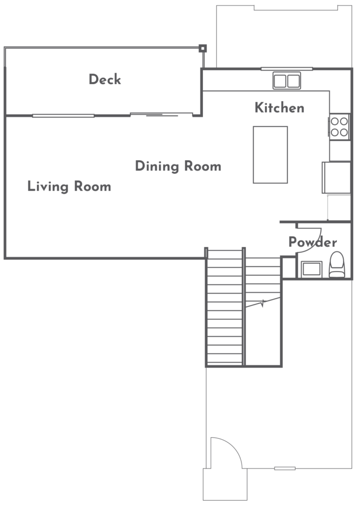 Torina Plan 1 second floor floorplan at Côta Vera townhomes in Chula Vista, CA