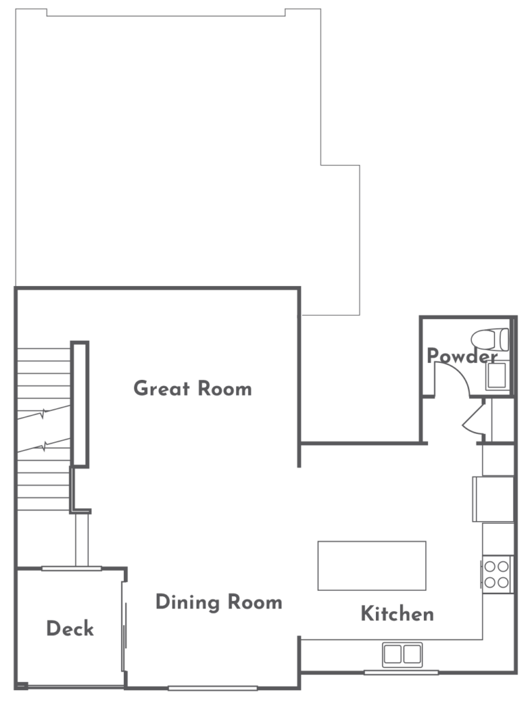 Torina Plan 2ACC second floor floorplan at Côta Vera townhomes in Chula Vista