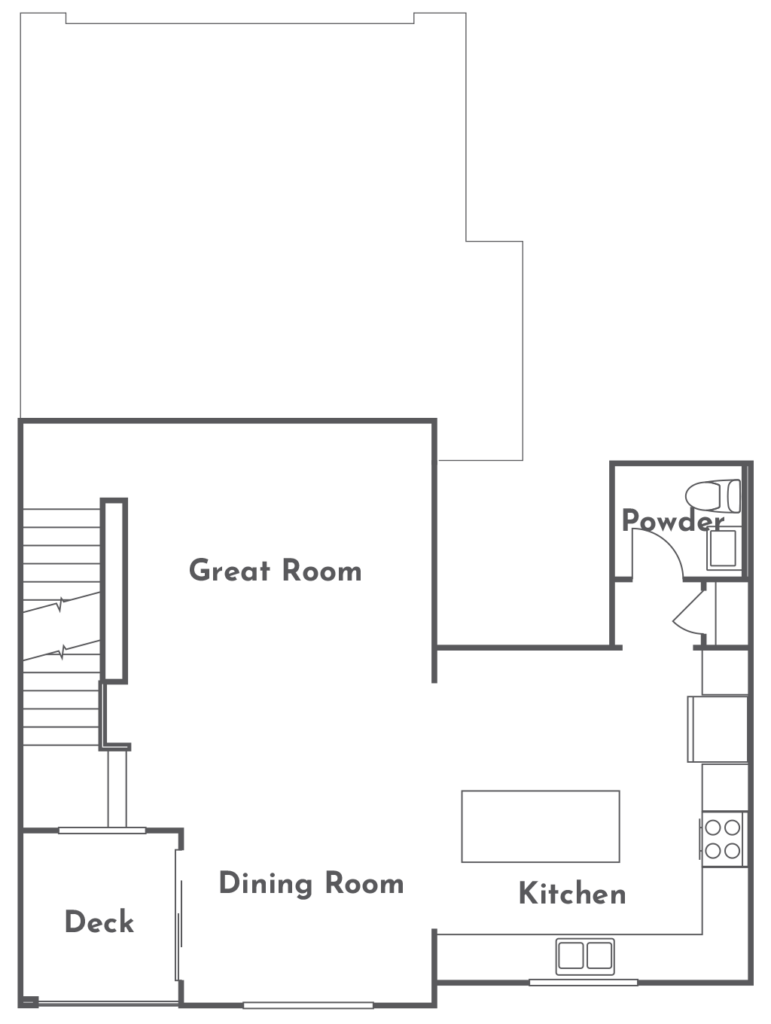 Torina Plan 2X second floor floorplan at Côta Vera townhomes in Chula Vista