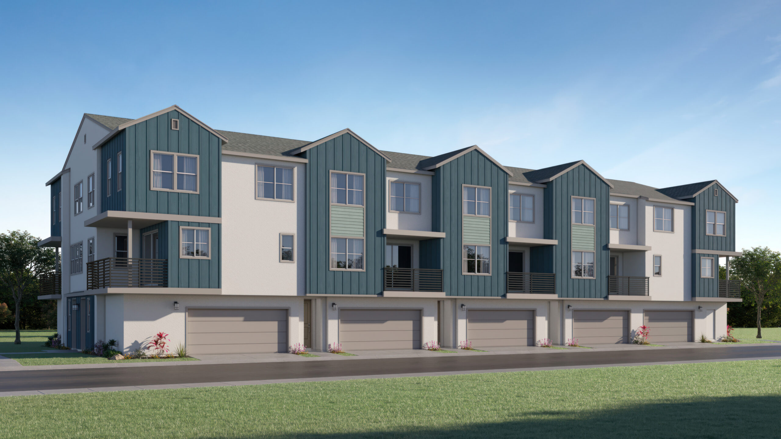 Ciena 10-plex building exterior rendering at Côta Vera in Chula Vista, CA