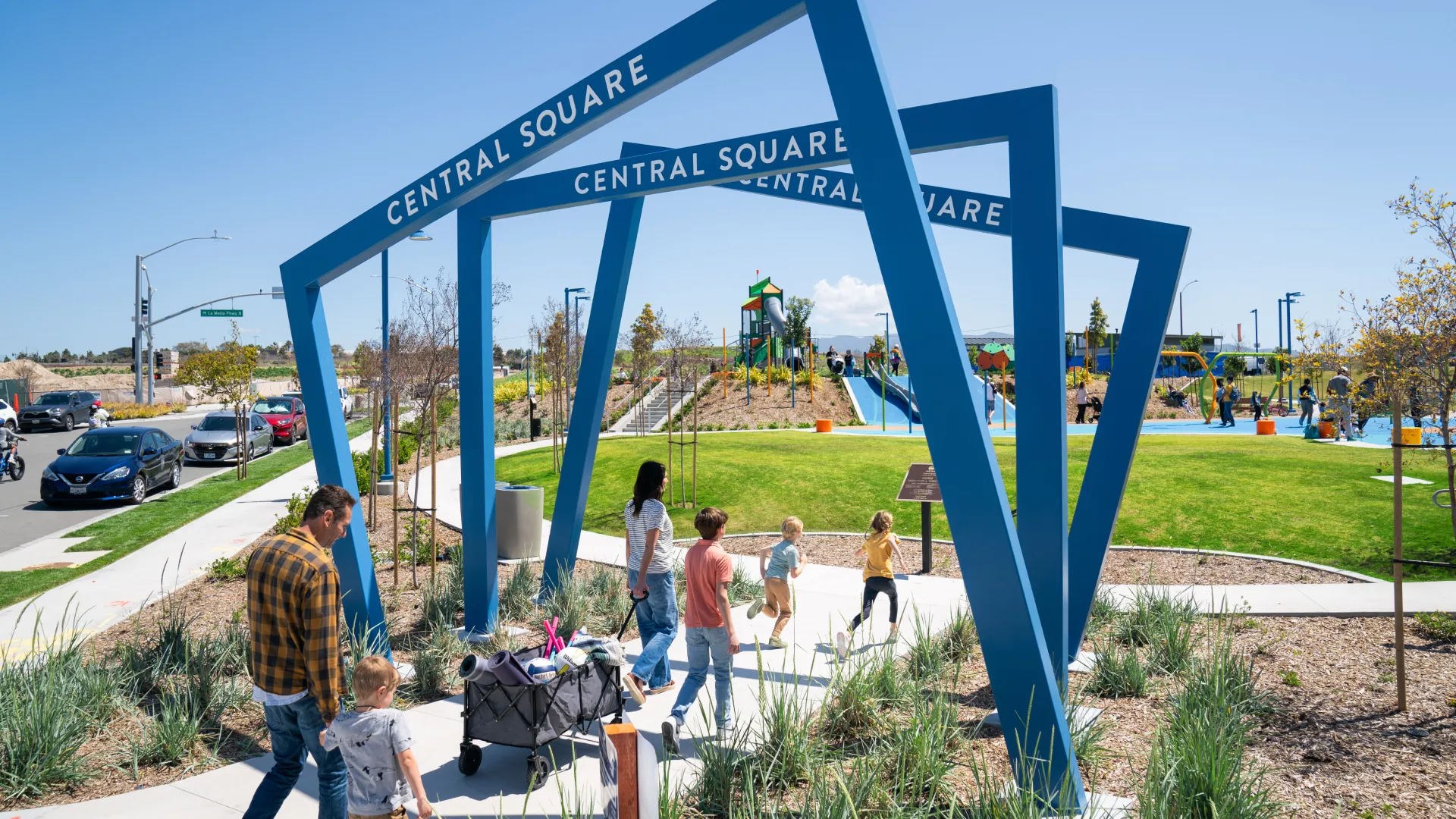 Central Square Park gathering space at Côta Vera community in Chula Vista