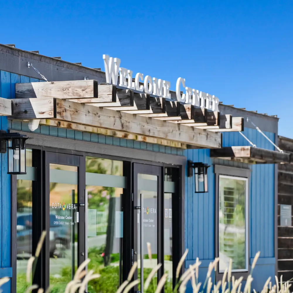 Welcome home signage at Côta Vera master-planned community in Chula Vista