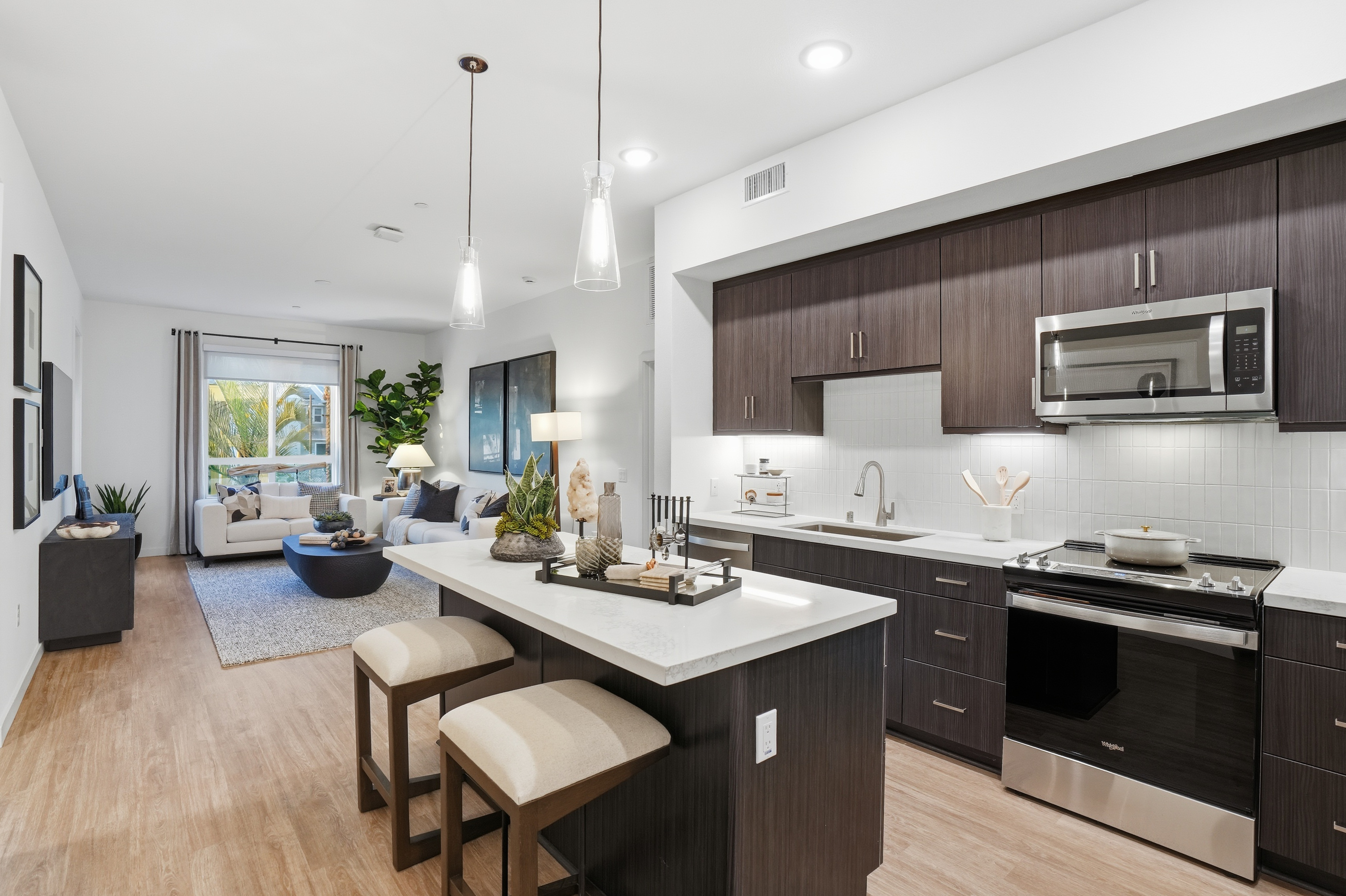 Modern apartment interior at Côta Vera rental community in Chula Vista