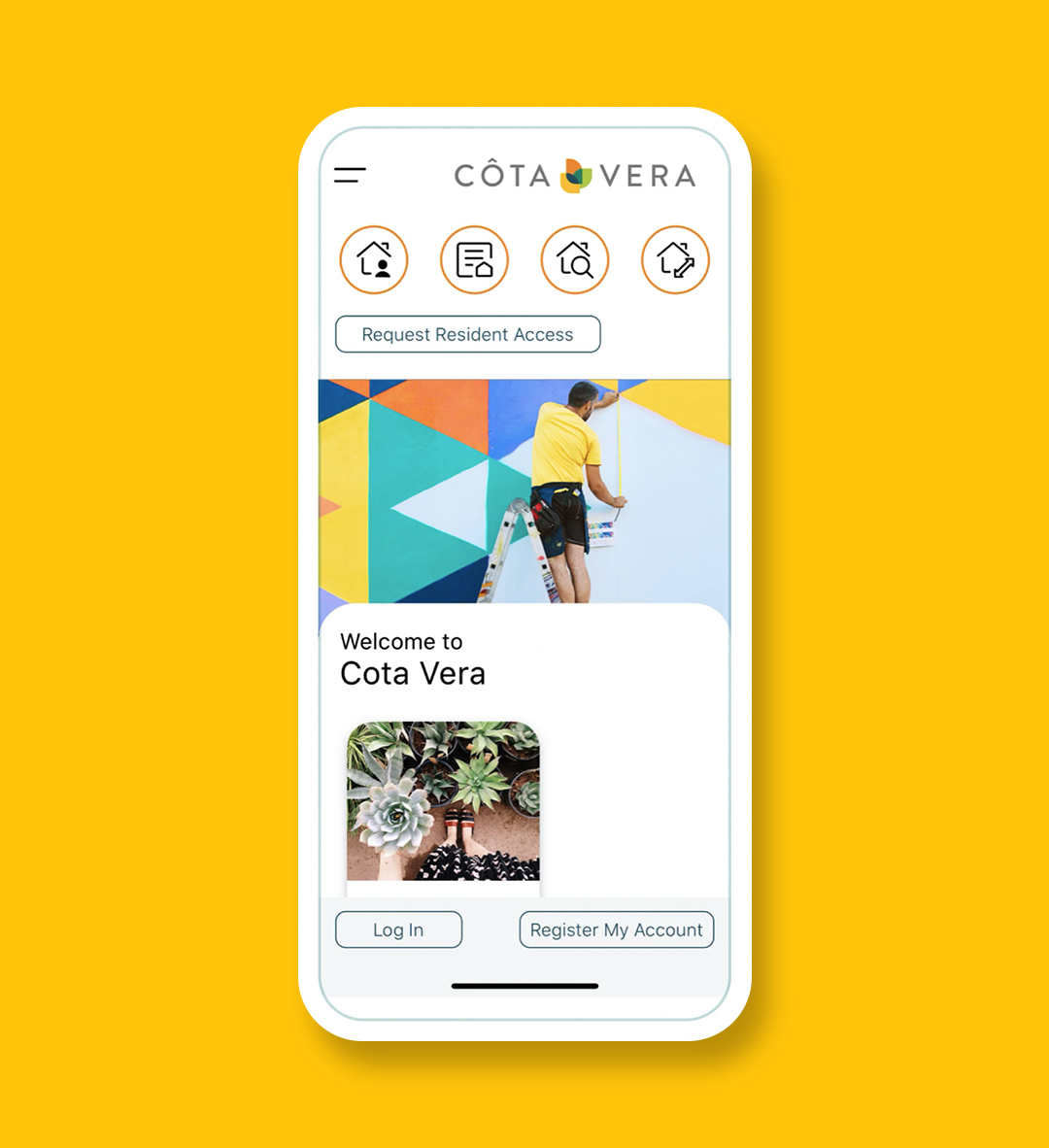 Screenshot Côta Vera community app WayWell resident portal screenshot