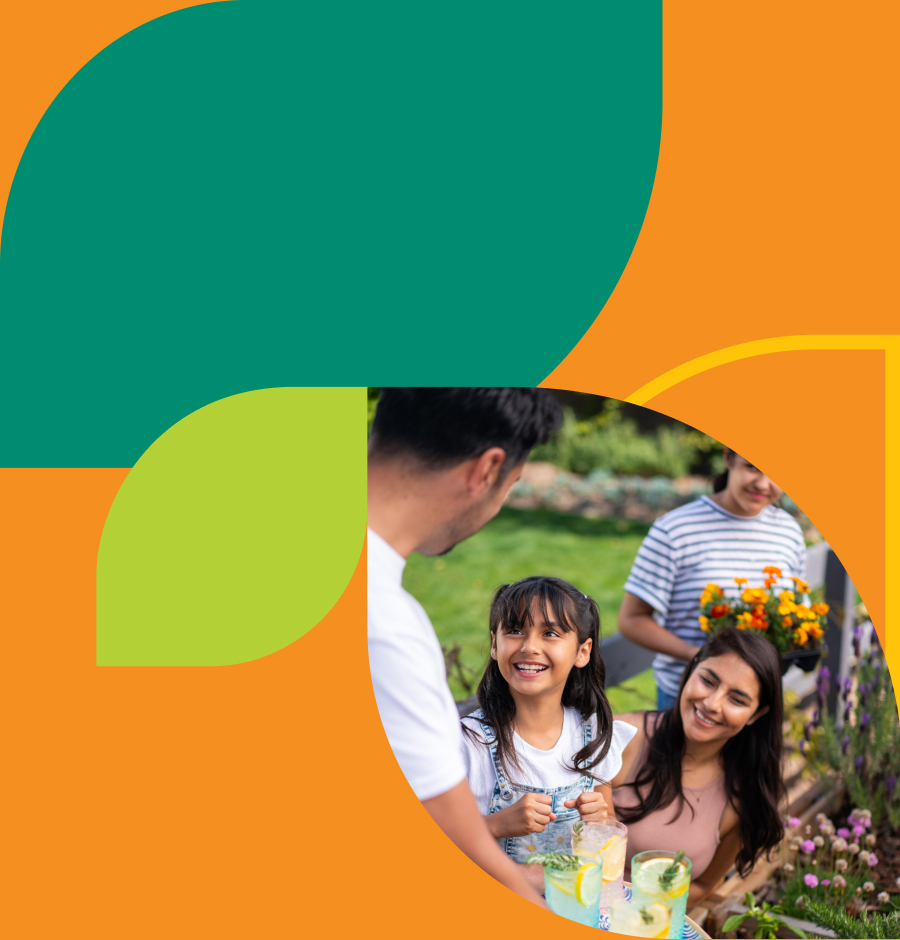 Family enjoying community lifestyle at Côta Vera new home community in Chula Vista